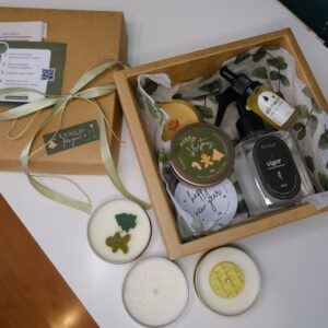 kit de presente personalizado de natal velas aromáticas e decorativas spray aromatizador de cabelo